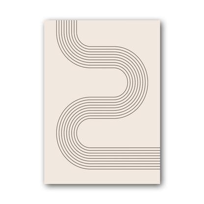 Taupe Winding S-Line Poster