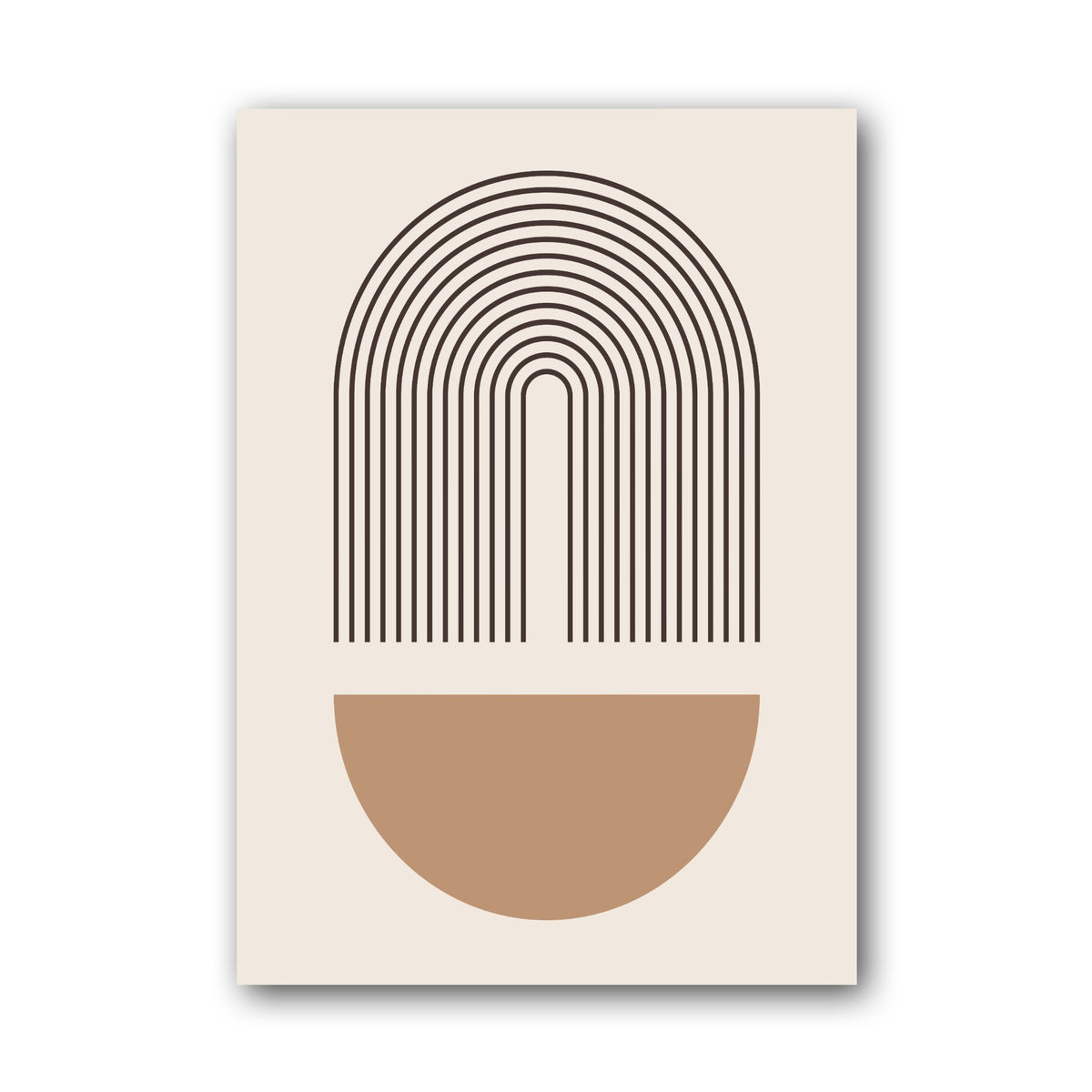 Terracotta Bowl Rainbow Poster