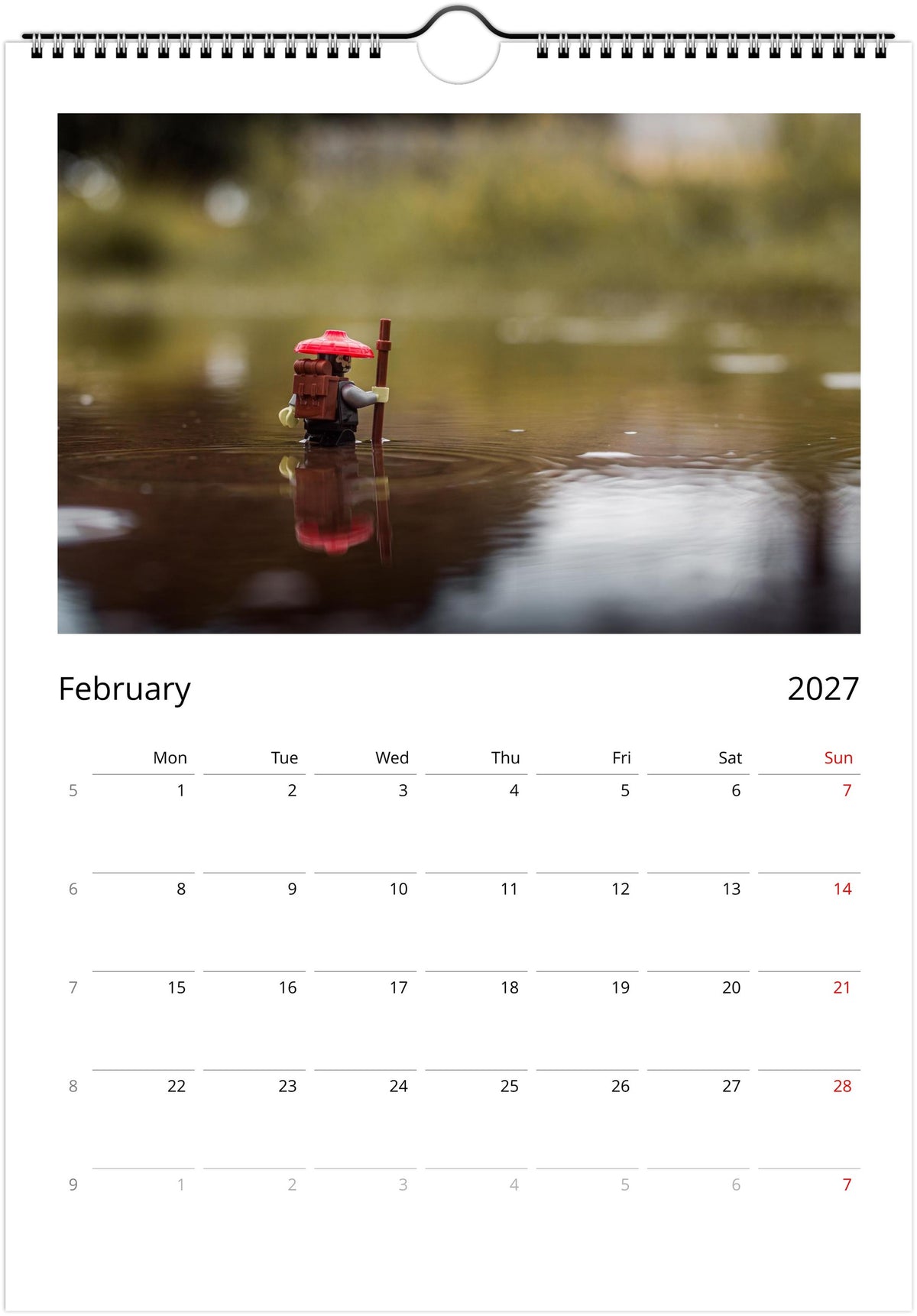 Minifig on Camera - Wall calendar (2027)