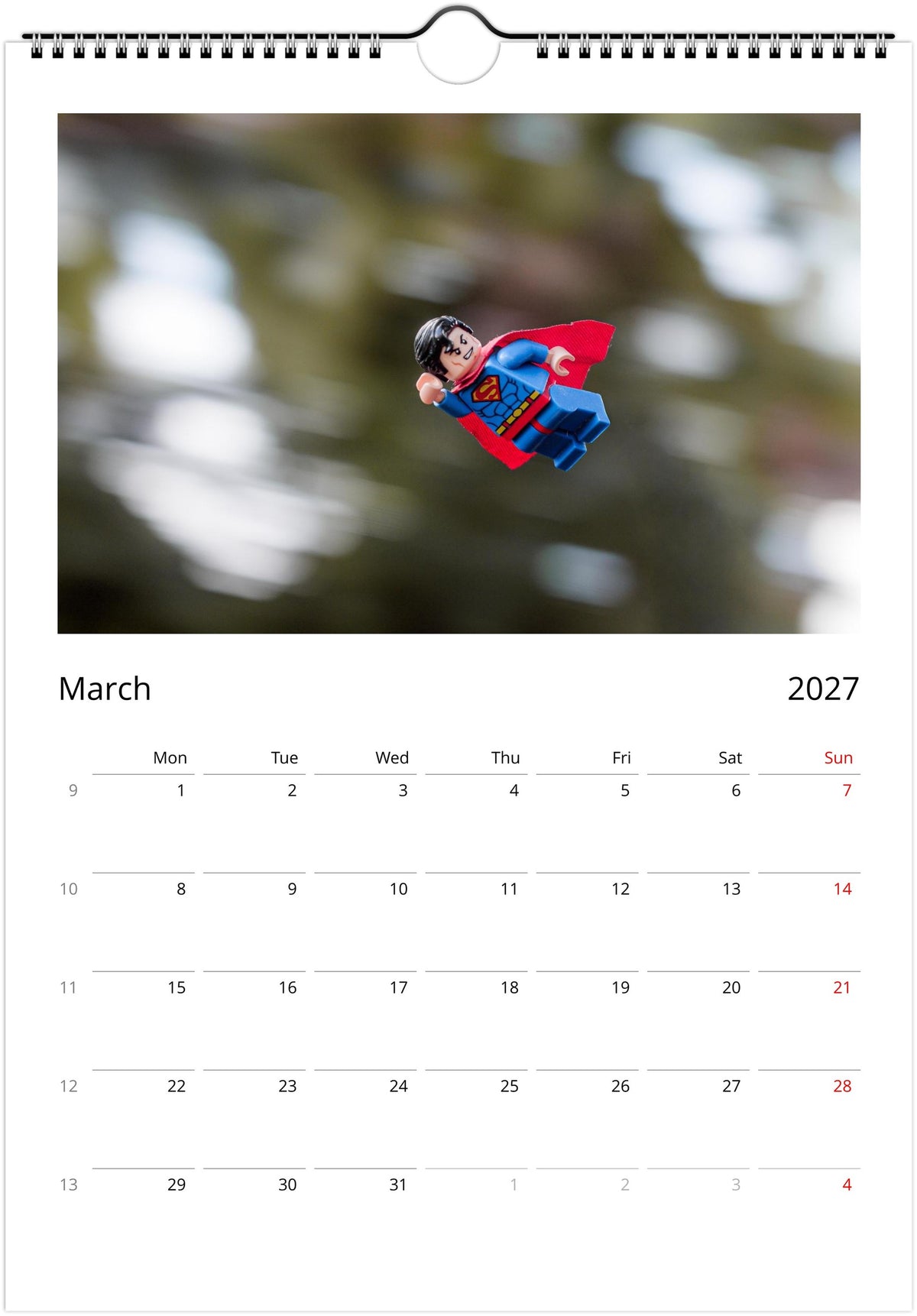 Minifig on Camera - Wall calendar (2027)
