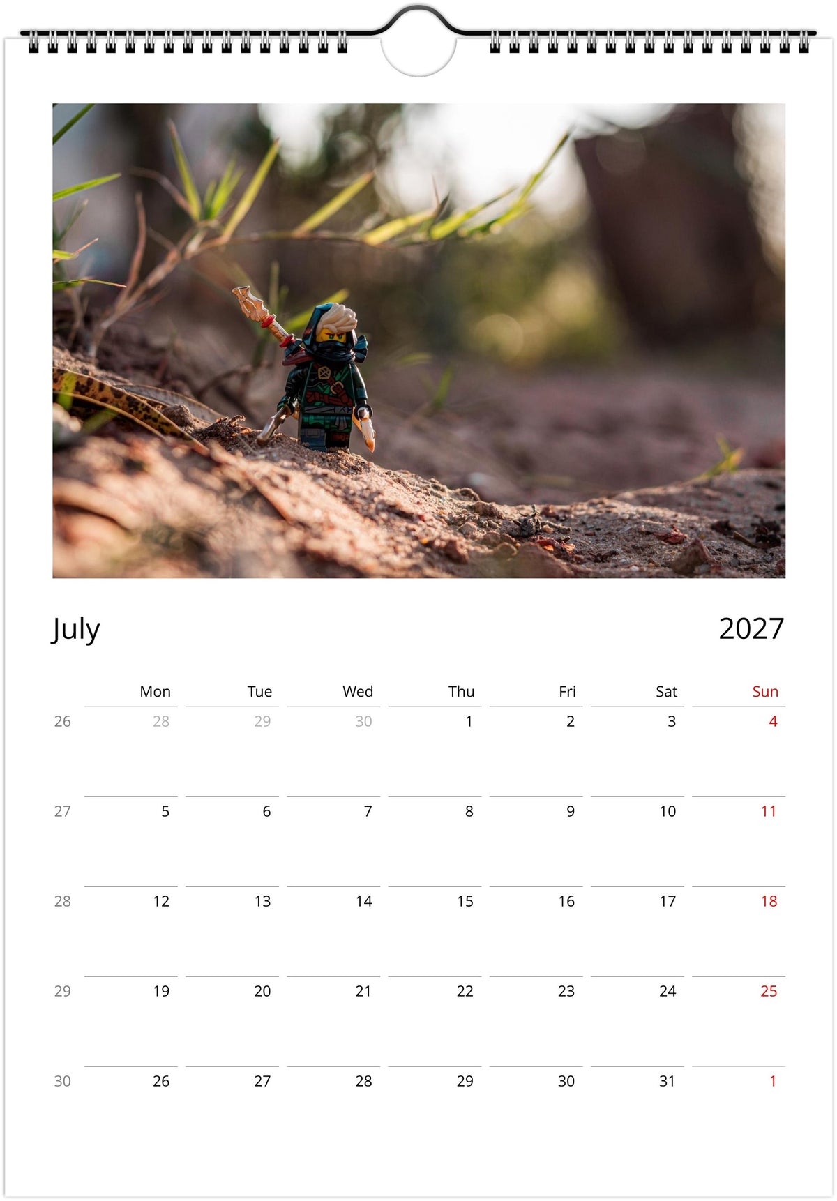 Minifig on Camera - Wall calendar (2027)