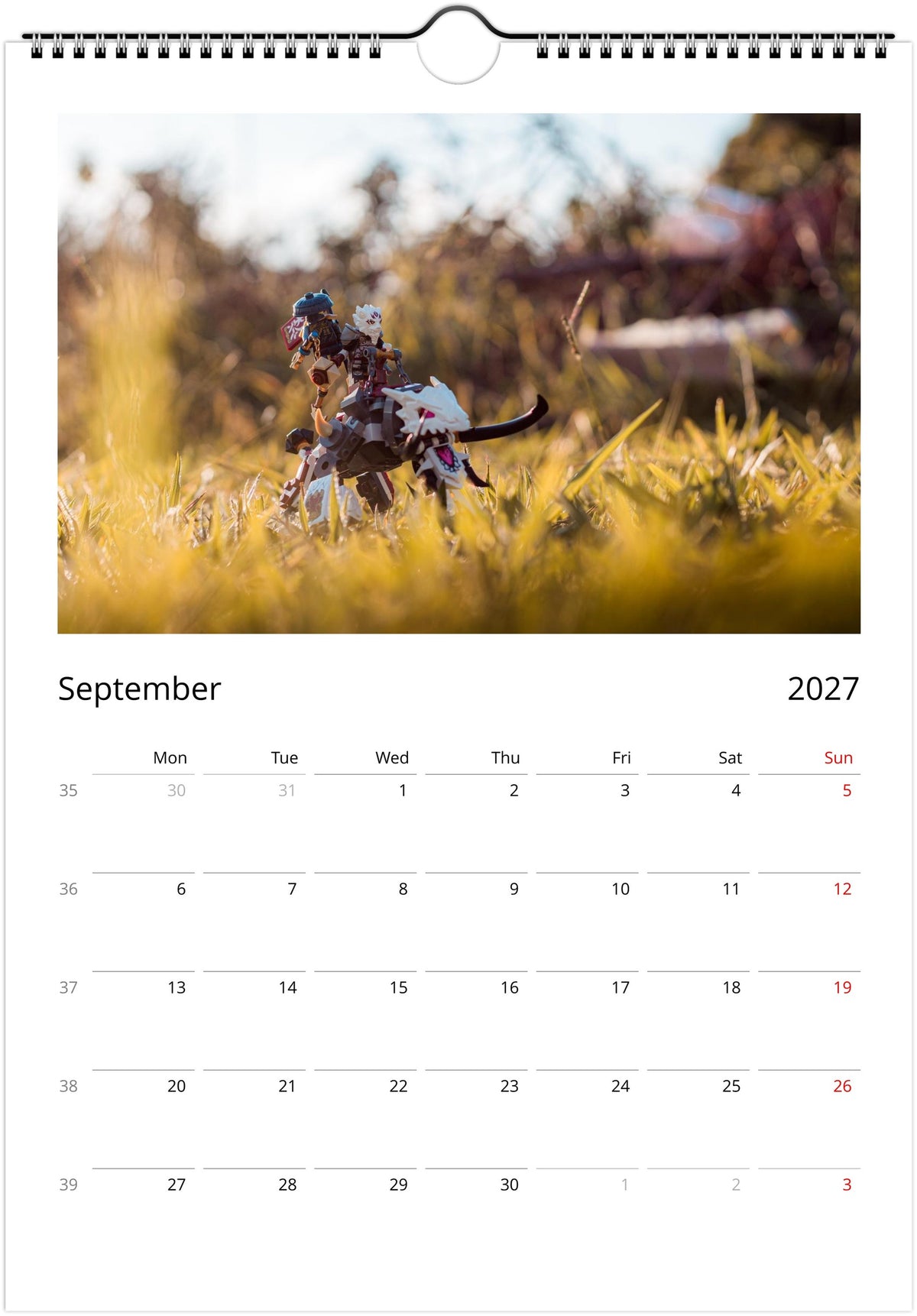 Minifig on Camera - Wall calendar (2027)